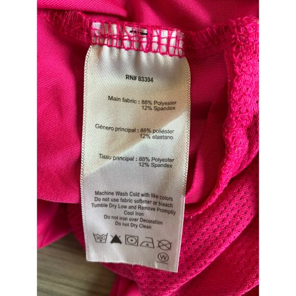 Asics Women's 1/4 Zip Pullover Activewear Top Long Sleeve Pink Size Medium - Picture 4 of 5